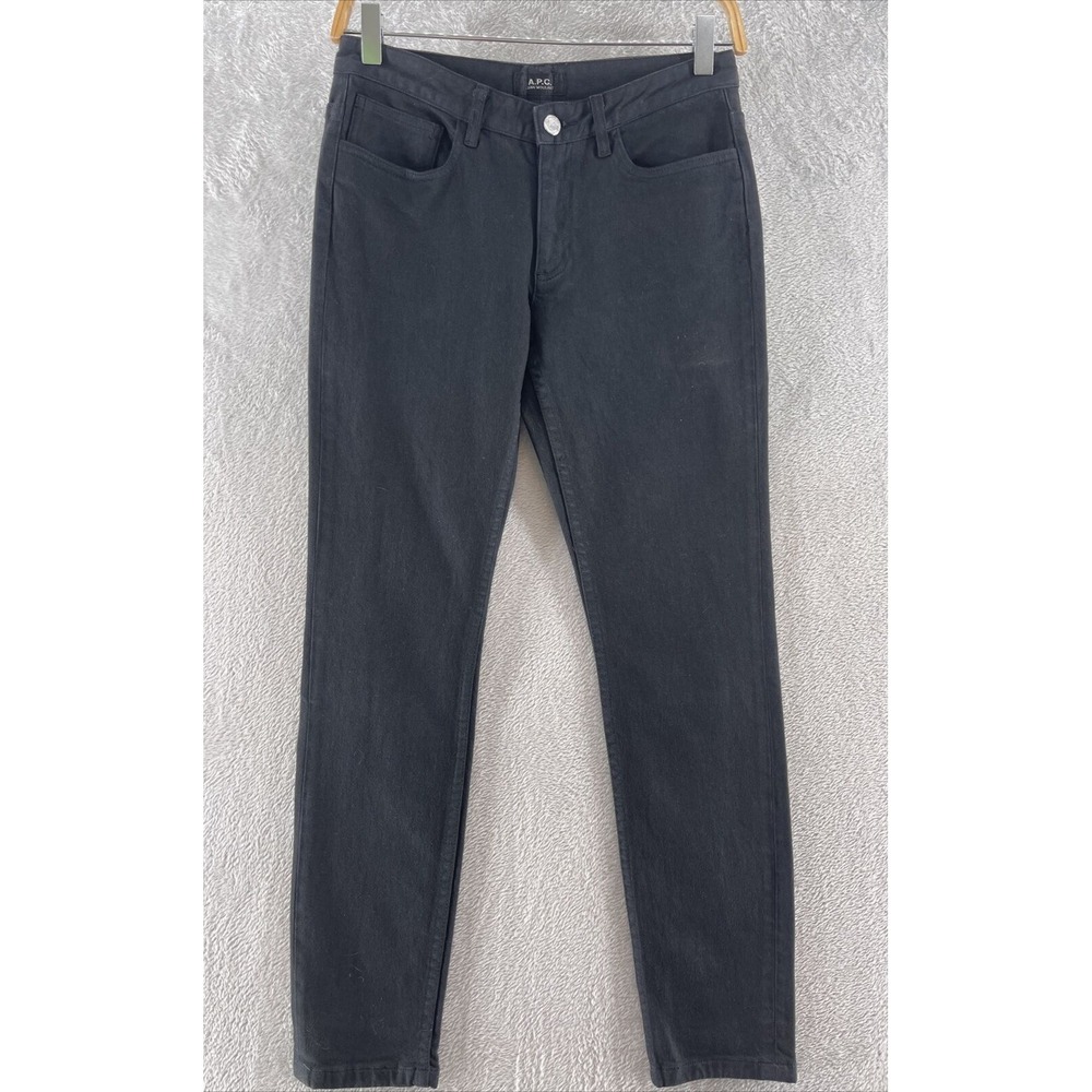 A.P.C. Jean Moulant Jeans Womens Size 26 Black Straight Leg Classic